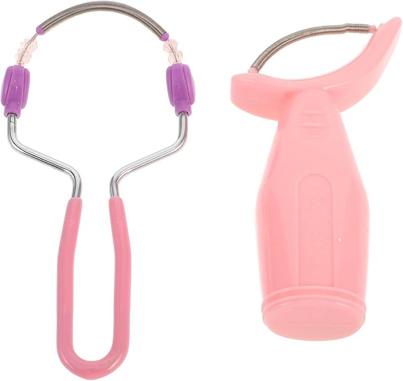 Wakauto Facial Hair Remover Spring Epilator 2 Pack Manual Portable Hair Removal Device for Women - Image 1